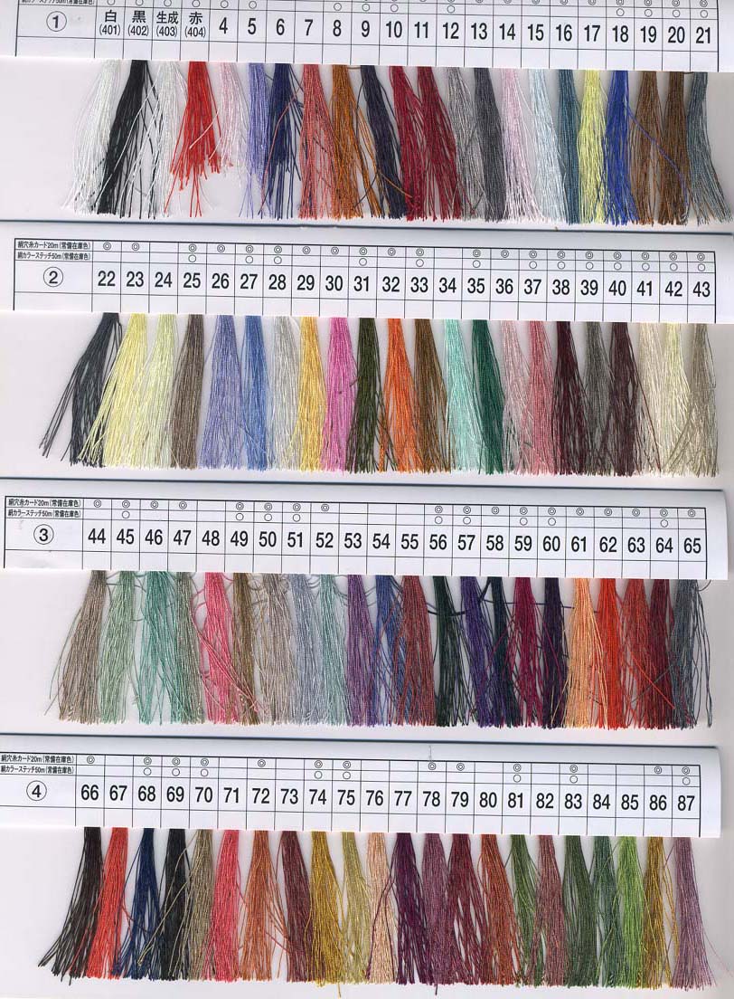 タイヤー印 絹ミシン刺繍糸 100番 18.5g TIRE フジックス fjx 手芸の山
